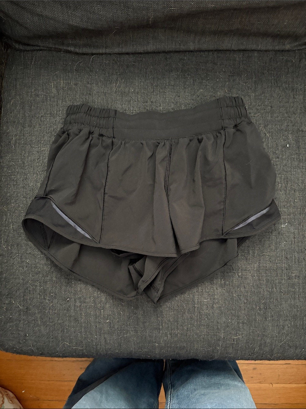lululemon athletica Black Layered Running Shorts